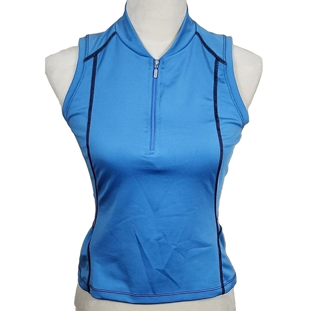 Sugoi Women's Blue Running/Biking Vest/Tank, Sleeveless, Pocket in Back, Size M